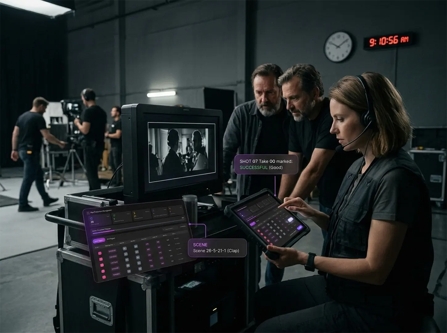 Production data to post-production reports